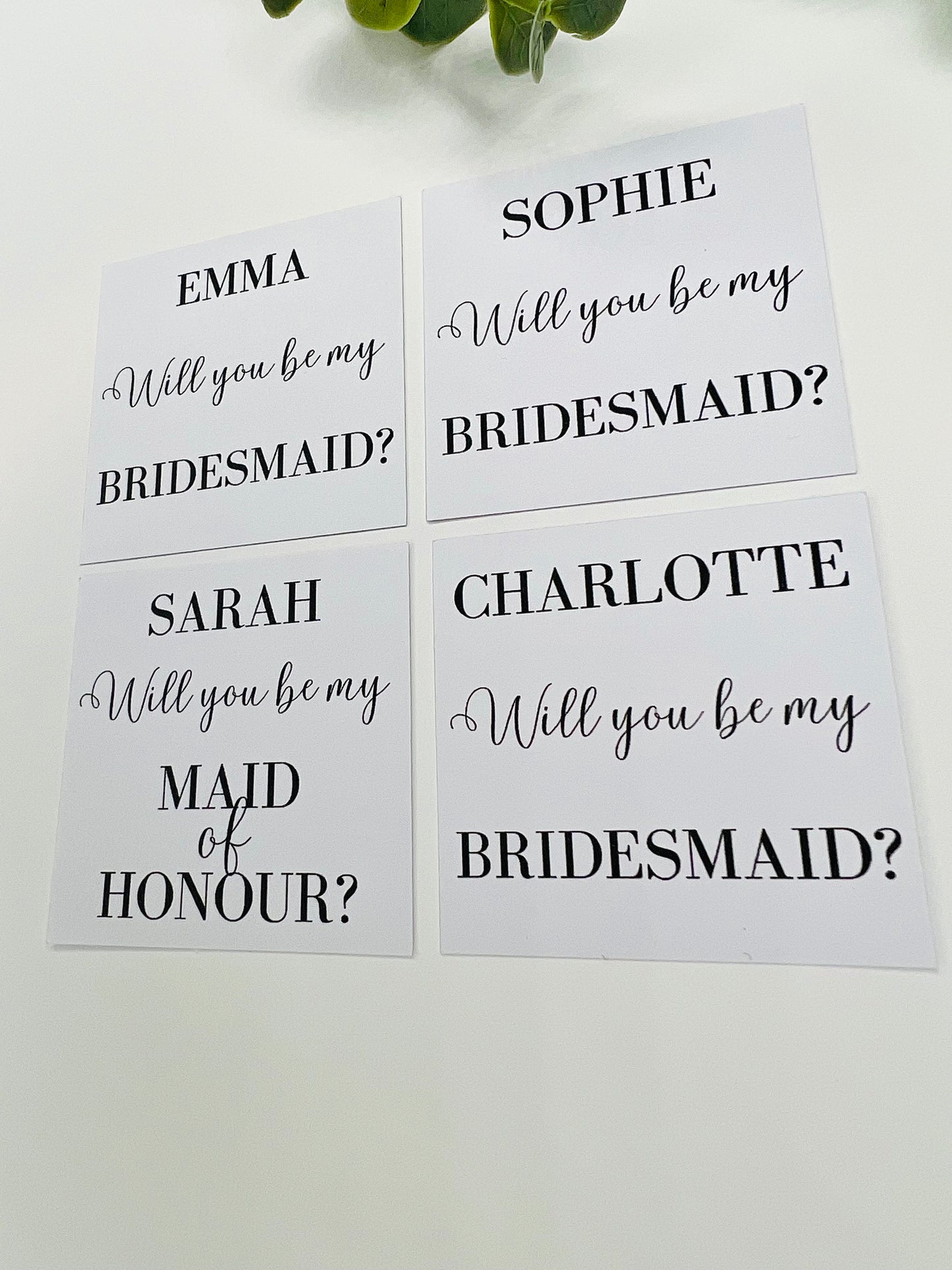 Personalised wedding candle label