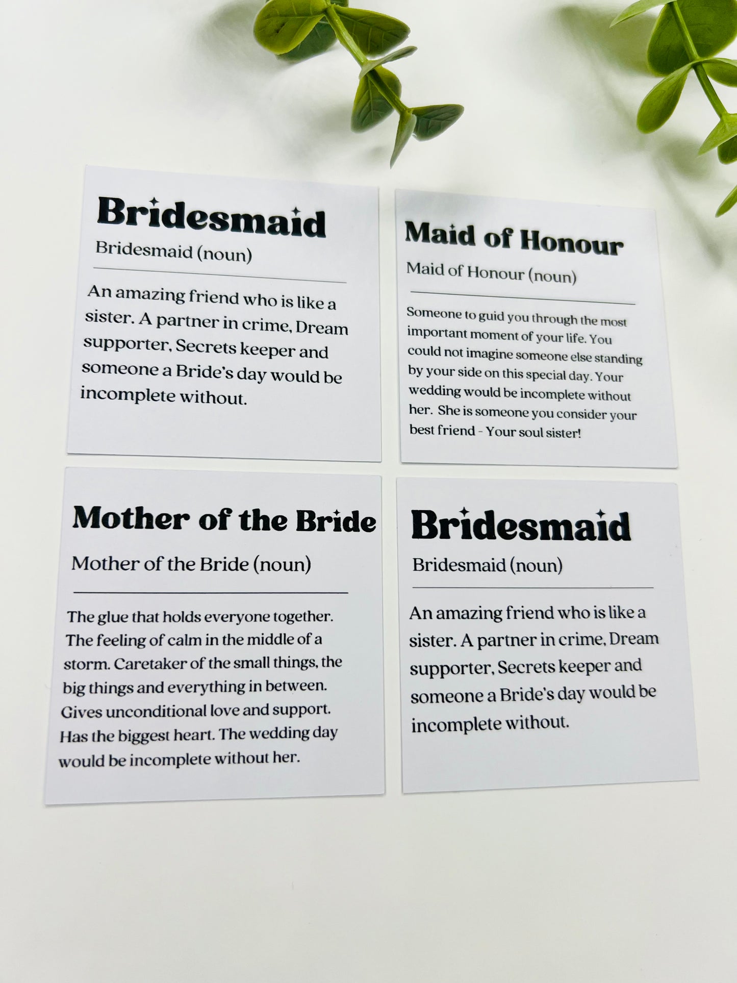 Personalised Bridal Party Candle Label