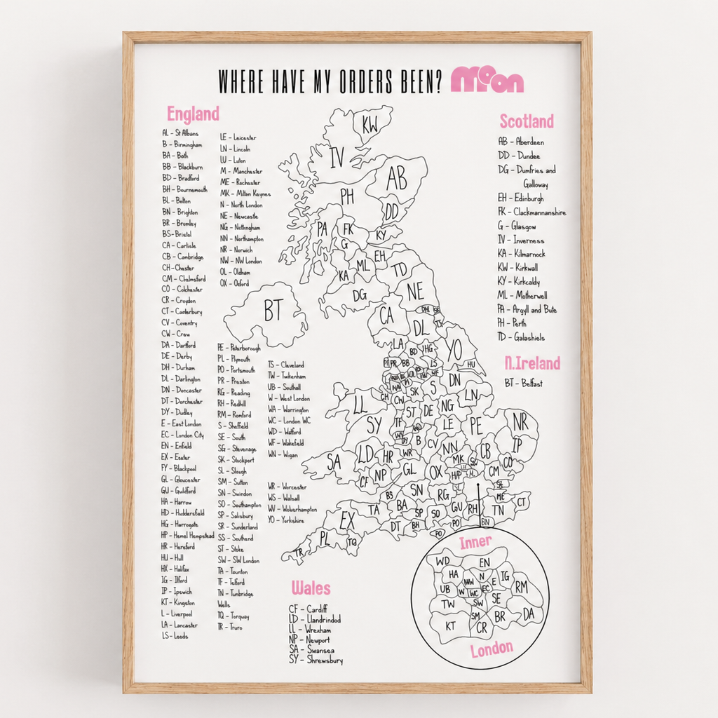 A4 UK Sales Map