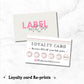 Double Sided Loyalty Card Re-Print