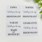 Personalised wedding candle label