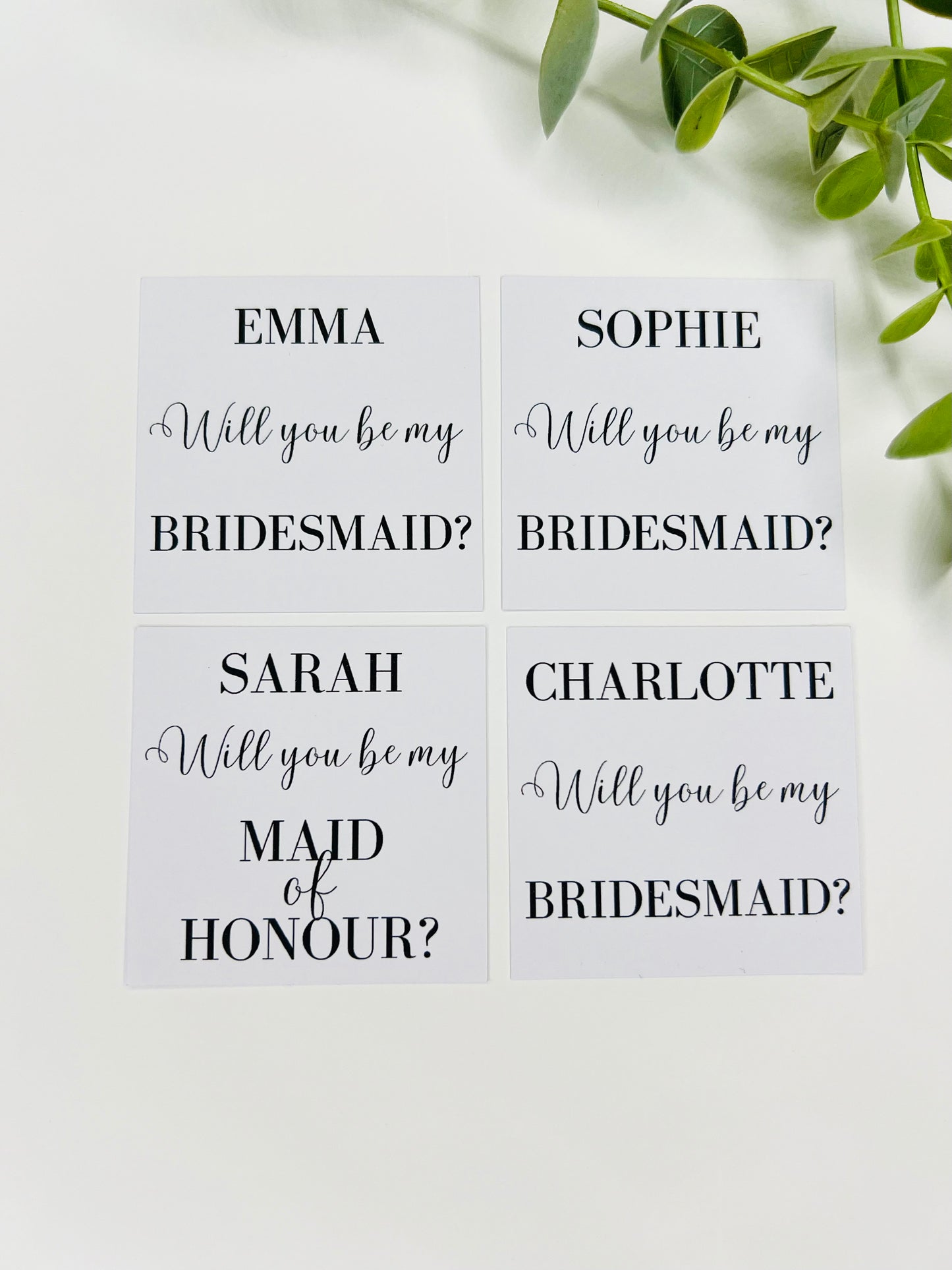 Personalised wedding candle label