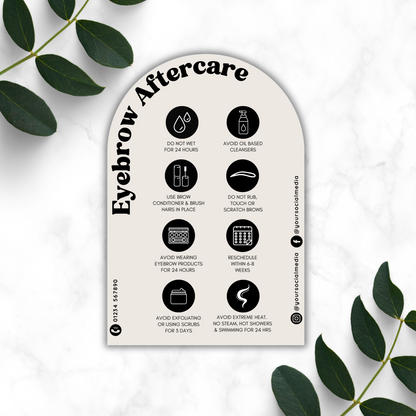 Nude Arch Aftercare Cards