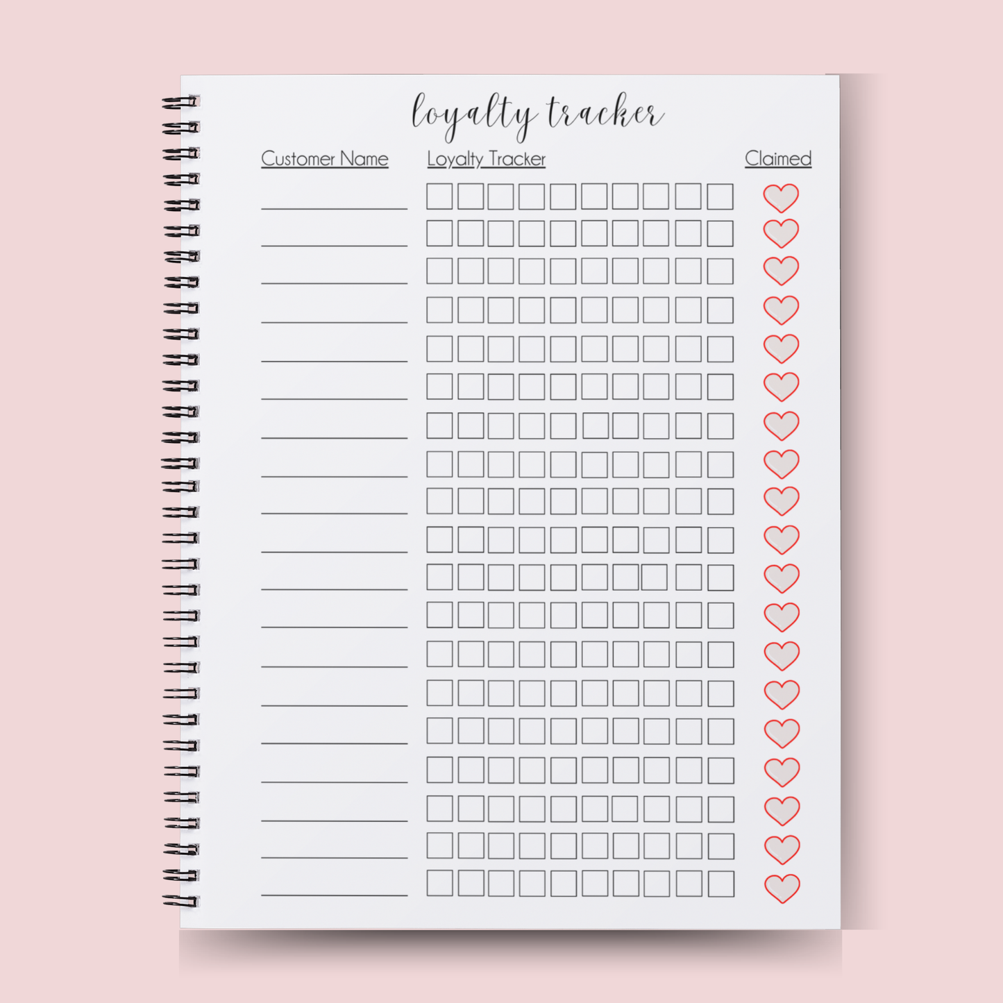 Loyalty Tracker Book