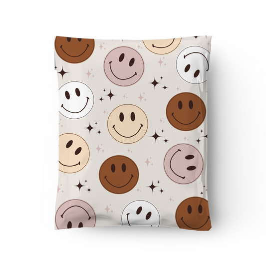 10 x 13" Retro Smiley Poly Mailers