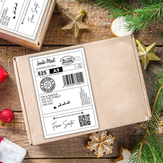 Santa Mail Parcel Labels