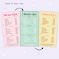 Editable Retro Price List Canva Template