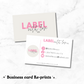 Double Sided Business Card Re-Print