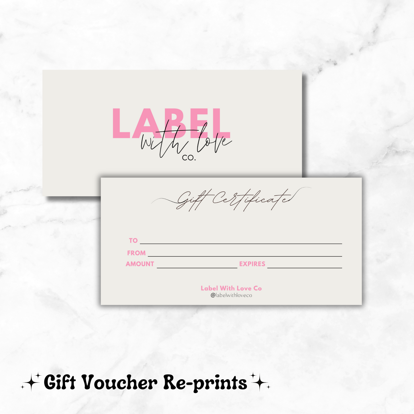 Gift Voucher Re-Print