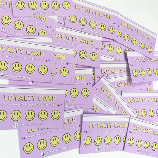 Smiley Face Loyalty Cards