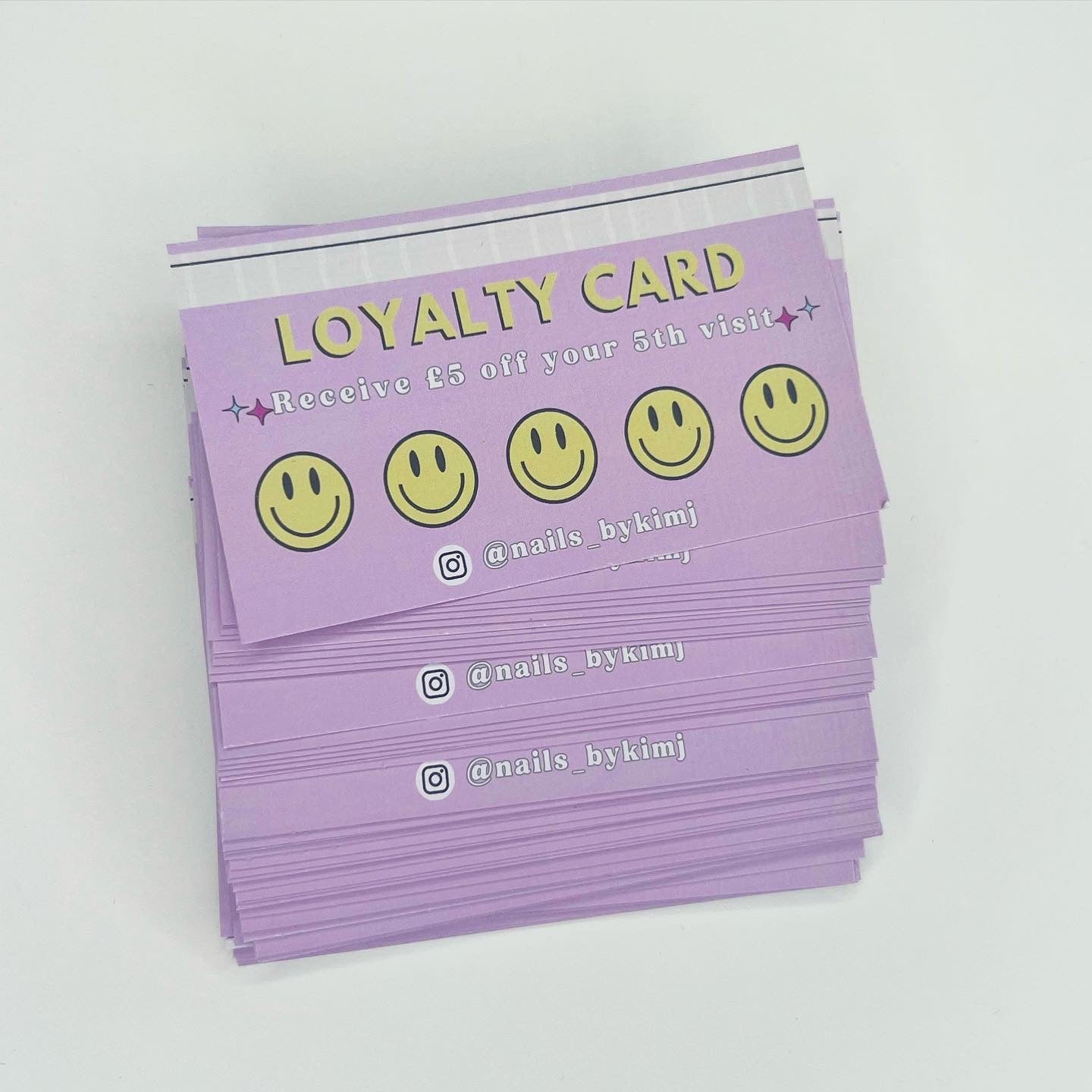 Smiley Face Loyalty Cards