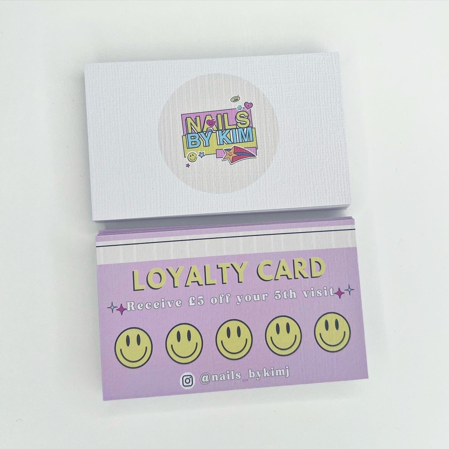 Smiley Face Loyalty Cards