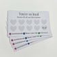 Cute Heart Style Loyalty Cards