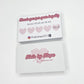 Colour Pop Heart Style Loyalty Cards