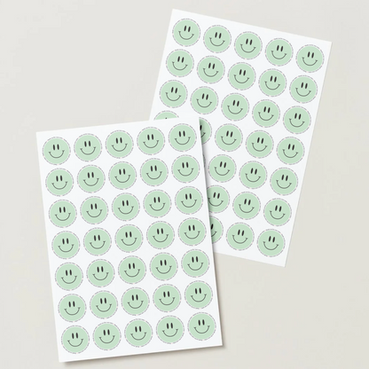 Smiley Face “Thank You For Your Order” Stickers