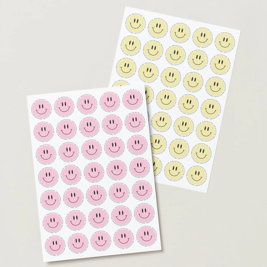 Smiley Face “Thank You For Your Order” Stickers