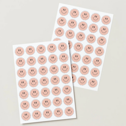 Smiley Face “Thank You For Your Order” Stickers