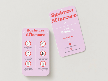 Colour Clash Aftercare Cards