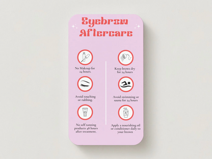Colour Clash Aftercare Cards