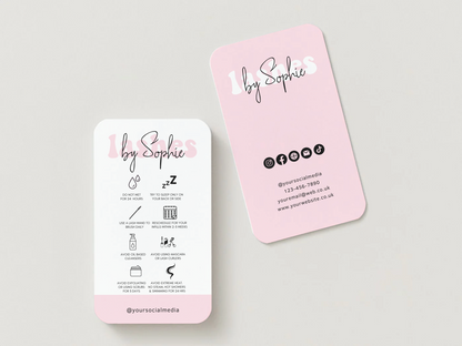 Vertical Feminine Aftercare Card
