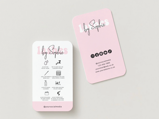 Vertical Feminine Aftercare Card