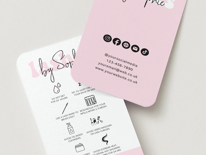 Vertical Feminine Aftercare Card