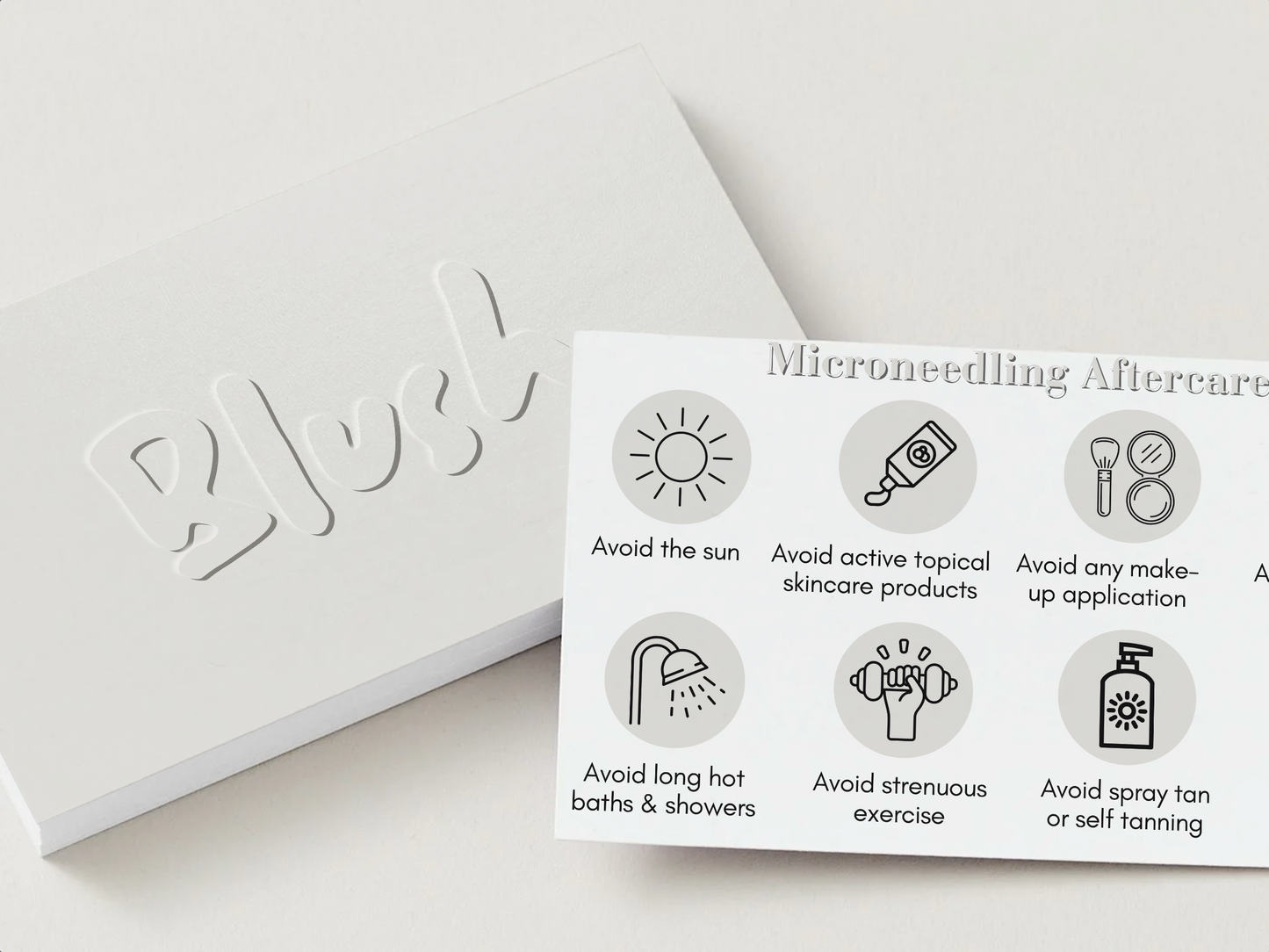 Blush Aftercare Card