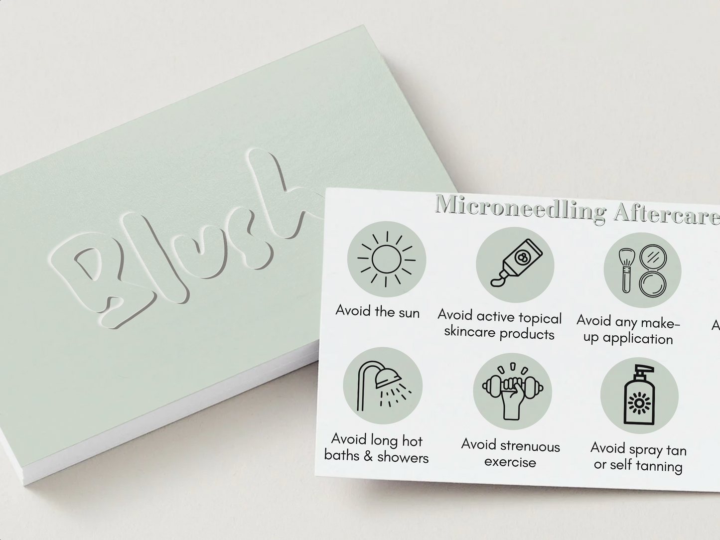Blush Aftercare Card