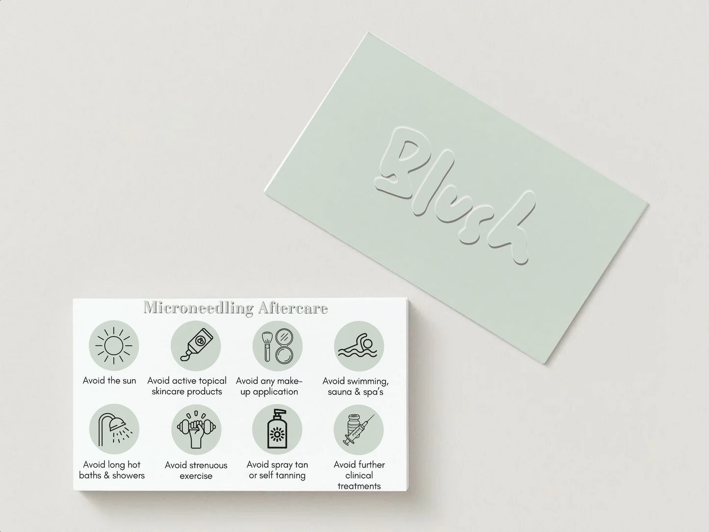 Blush Aftercare Card