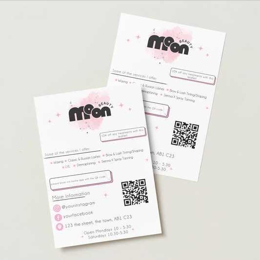 Watercolour Splash Leaflets