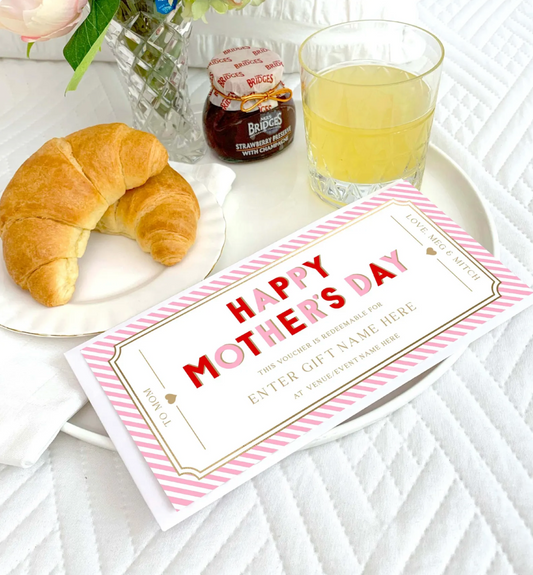 Stripe Mothers Day Gift Voucher