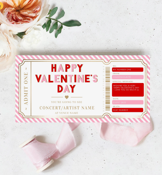 Custom Valentines Day Gift Voucher
