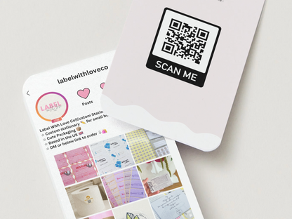 Instagram Themed QR Code Business Cards