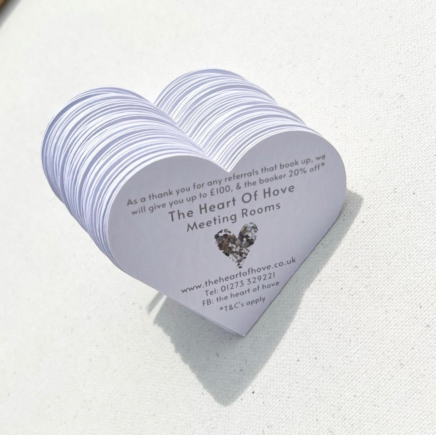 QR Code Heart Business Cards