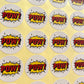 POW! Comic themed party stickers