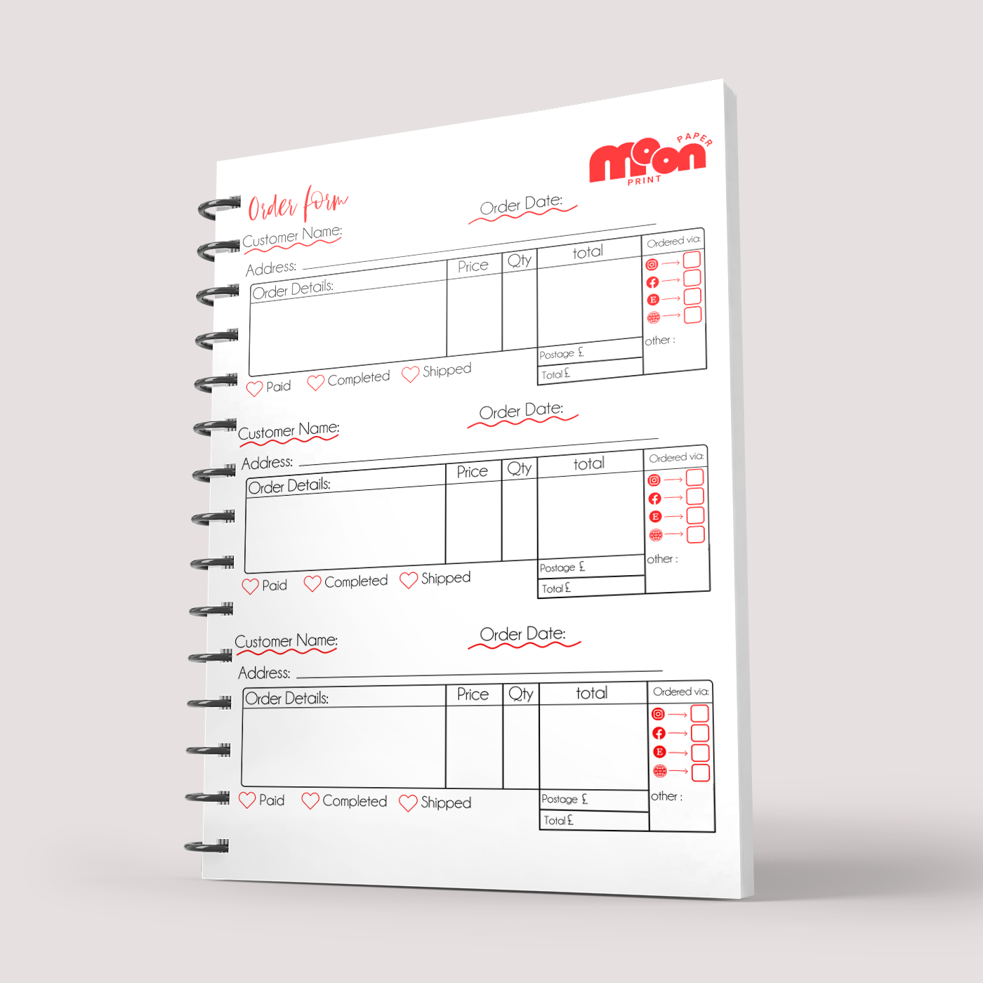 Business Order Book With Sales Map