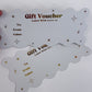 Wavy Gold Foil Print Gift Vouchers