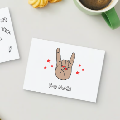 'You Rock' Double Sided Postcards