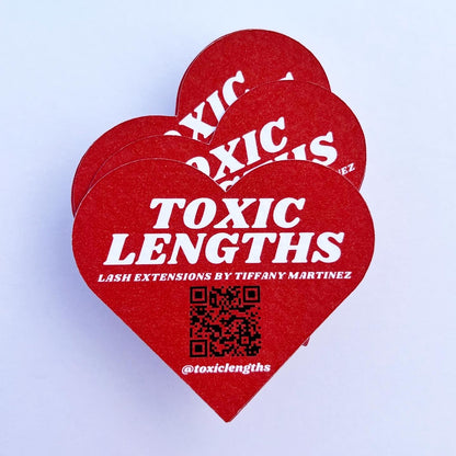 QR Code Heart Business Cards