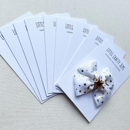 Customisable Hair Bow Display Cards