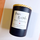 Personalised candle labels sticker
