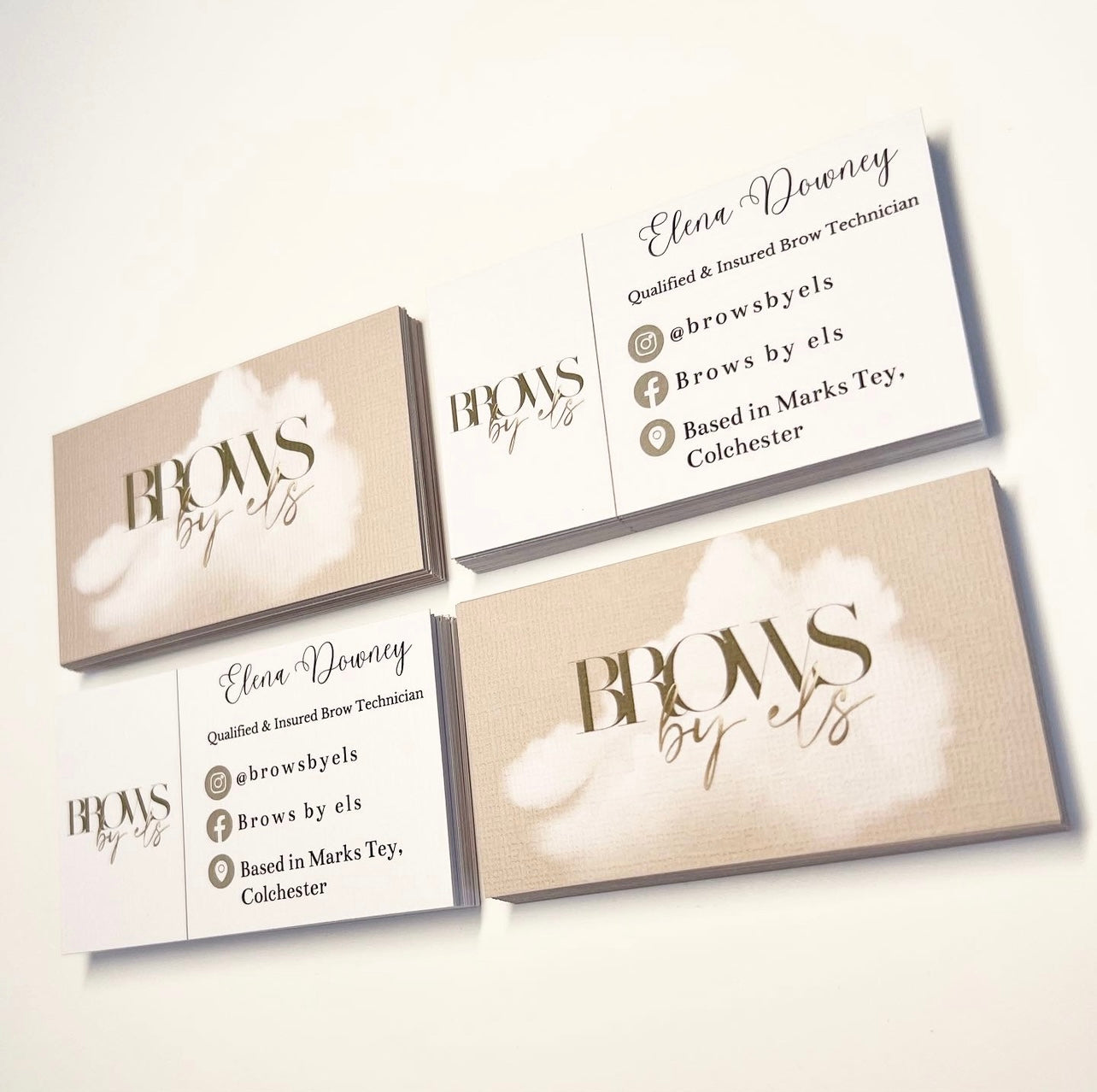 Double Sided Nude Business Cards