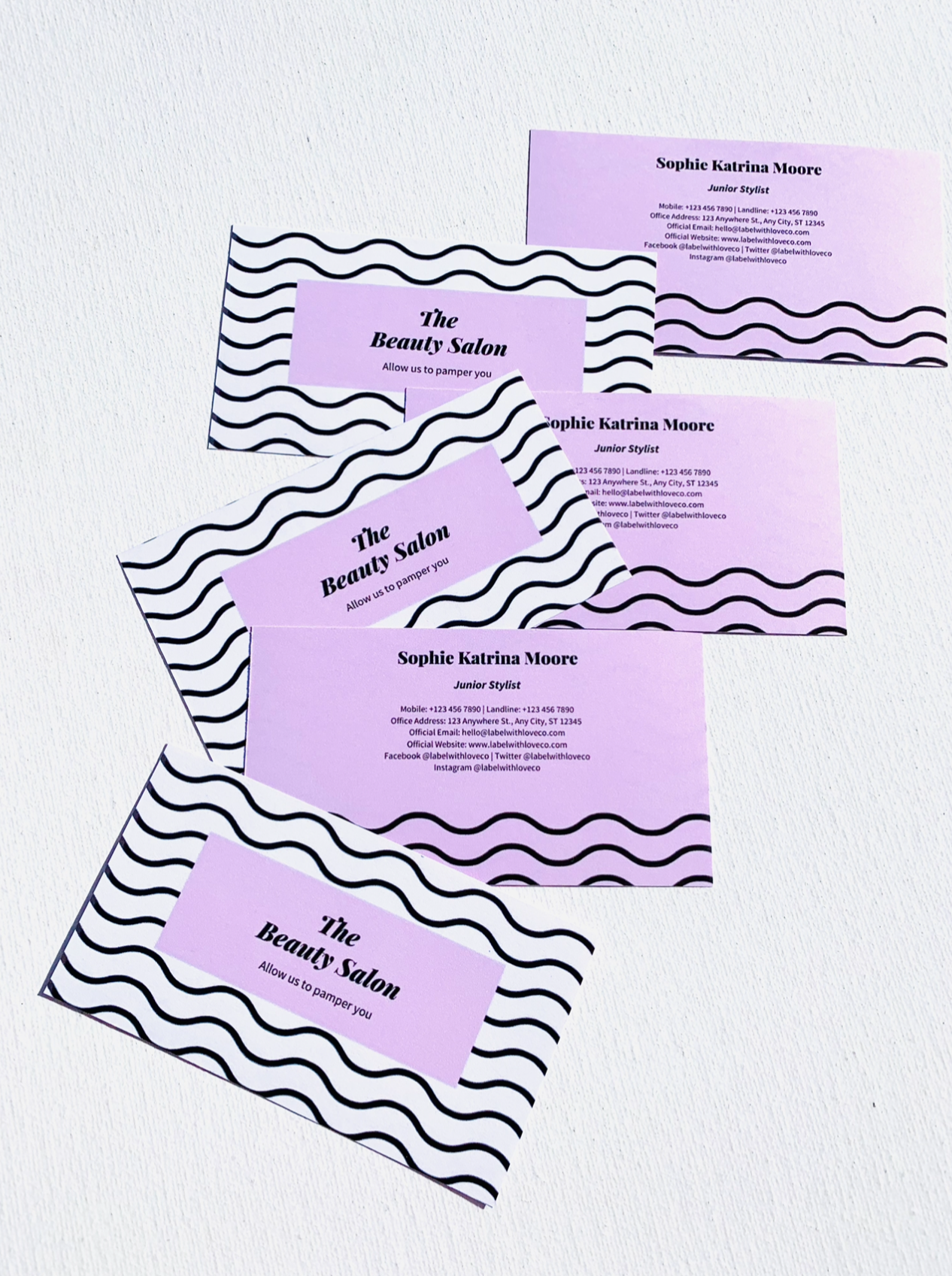 Wave Business Cards