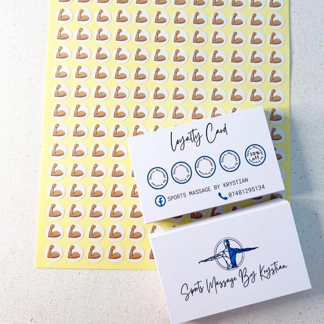 Simple Loyalty Cards With Matching Loyalty Stickers