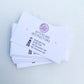 Simple one sided aftercare cards