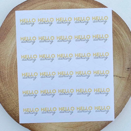 'Hello Darling' sticker