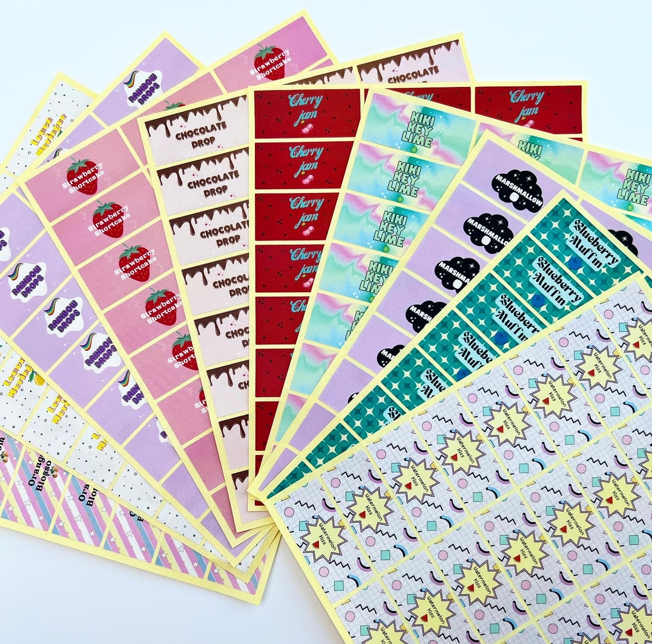 Retro Flavour Stickers