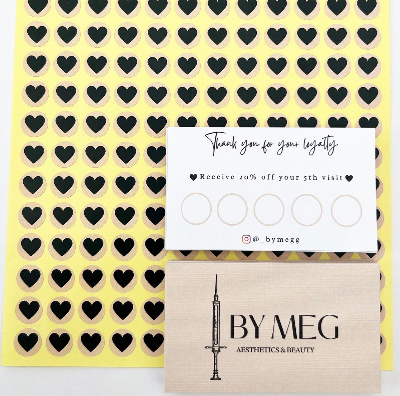 Nude Heart Loyalty Cards