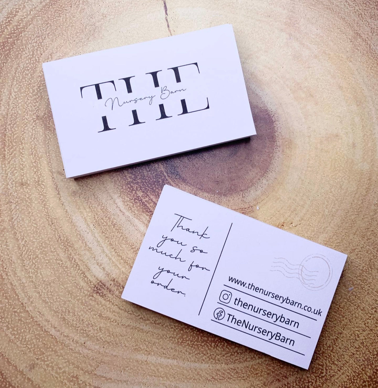 Postcard Style Business Cards