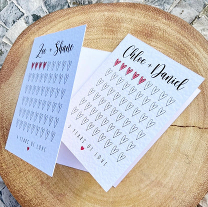 Years of love card